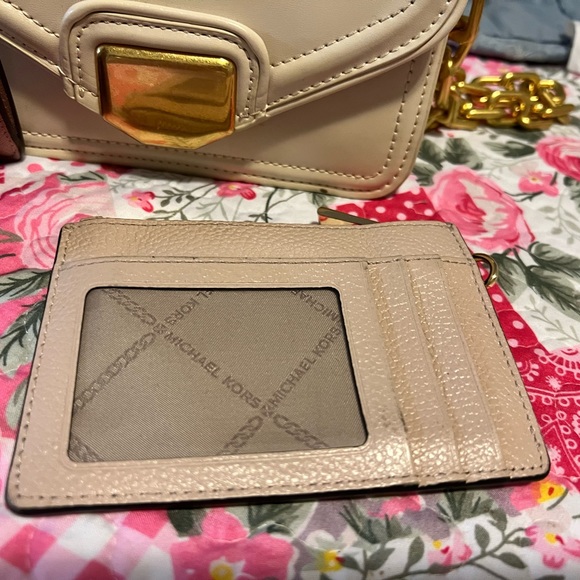 Zara mini bag and Michael Kors wallet and keychain. Gently used. - Picture 3 of 5